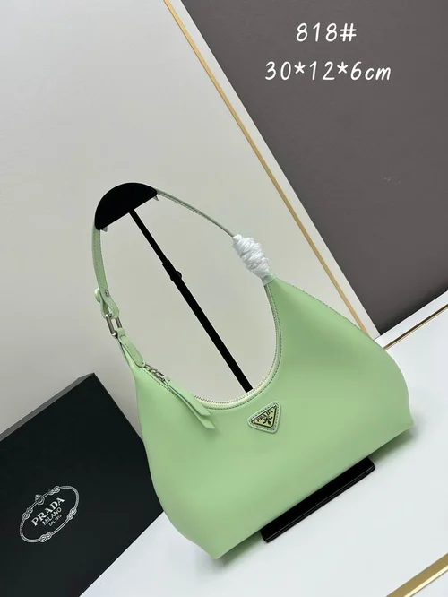 11 Prada Crescent Moon Bag Women Luxury Padded Re-Nylon