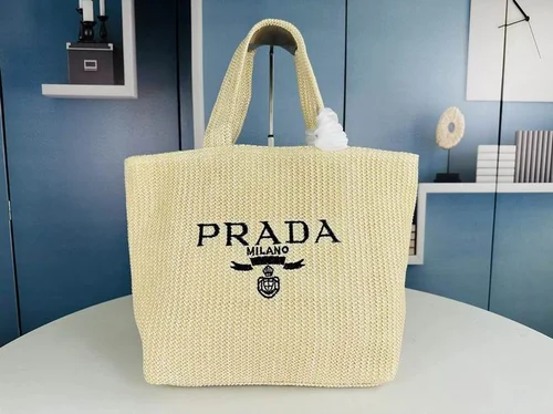 11 Prada Straw Raffia Basket Bag Women Luxury Summer Edition