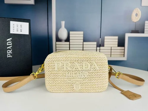 11 Prada Straw Raffia Basket Bag Women Luxury Summer Edition