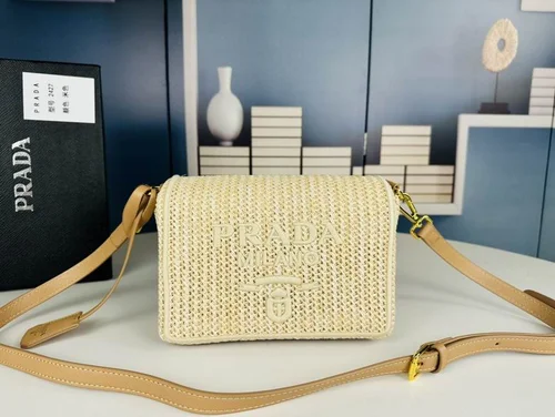 11 Prada Straw Raffia Basket Bag Women Luxury Summer Edition