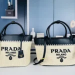 11 Prada Straw Raffia Basket Bag Women Luxury Summer Edition