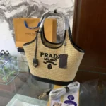 11 Prada Straw Raffia Basket Bag Women Luxury Summer Edition