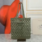11 Prada Straw Raffia Basket Bag Women Luxury Summer Edition
