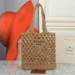 11 Prada Straw Raffia Basket Bag Women Luxury Summer Edition