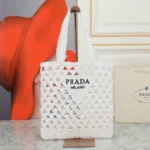 11 Prada Straw Raffia Basket Bag Women Luxury Summer Edition