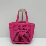 11 Prada Basket Bag Medium Women Luxury Raffia Designer