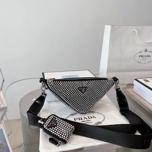 Prada Original Triangle Logo Bag Authentic Saffiano