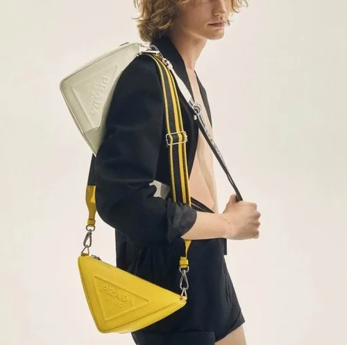 Prada Original Triangle Logo Bag Authentic Saffiano