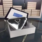 11 Prada Triangle Logo Shoulder Bag Women Luxury Saffiano