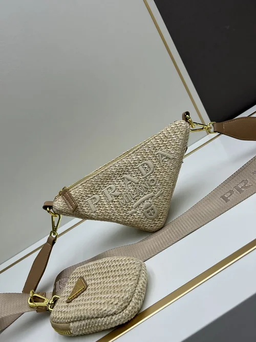 11 Prada Triangle Logo Shoulder Bag Women Luxury Saffiano