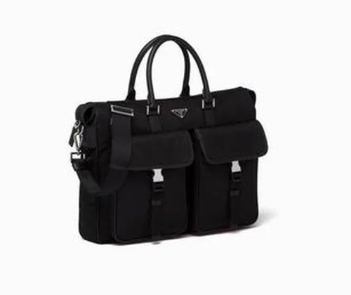 Prada Original Briefcase Men Authentic Saffiano Leather