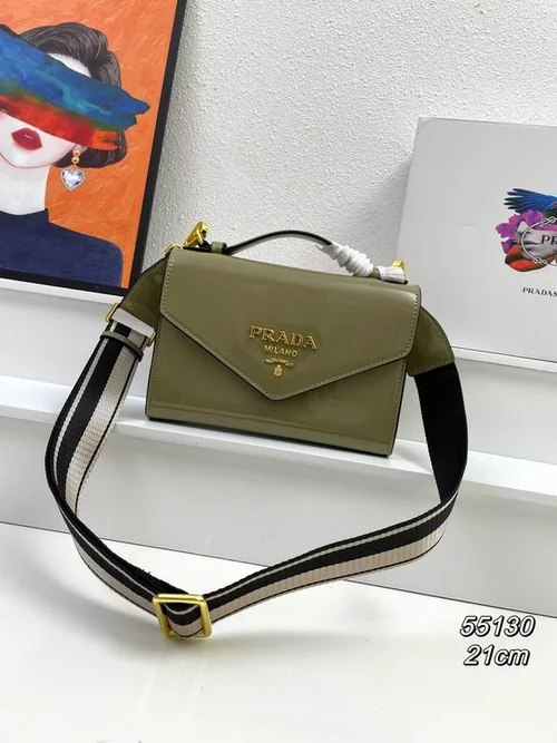 11 Prada One Shoulder Bag Medium Women Luxury Saffiano