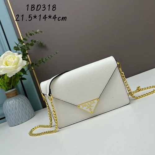 11 Prada One Shoulder Bag Medium Women Luxury Saffiano