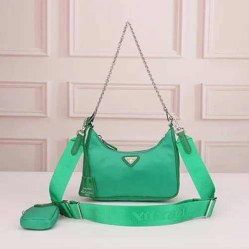 11 Prada Hobo Bag Medium Women Luxury Re-Nylon Designer