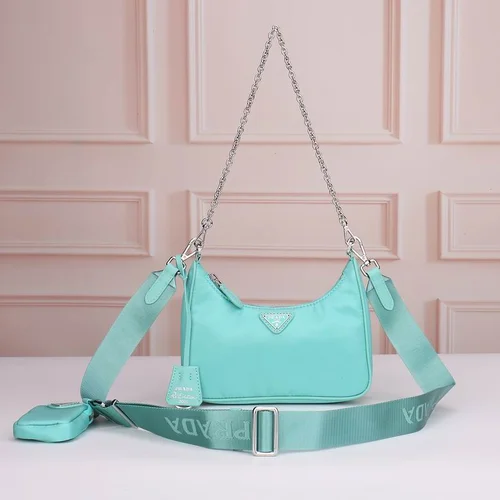 11 Prada Hobo Bag Medium Women Luxury Re-Nylon Designer