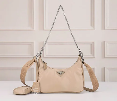 11 Prada Hobo Bag Medium Women Luxury Re-Nylon Designer