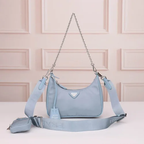 11 Prada Hobo Bag Medium Women Luxury Re-Nylon Designer