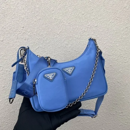 11 Prada Hobo Bag Medium Women Luxury Re-Nylon Designer