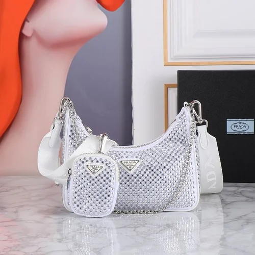 11 Prada Hobo Bag Medium Women Luxury Re-Nylon Designer