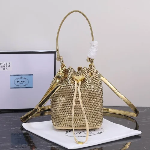 11 Prada Bucket Bag Small Women Luxury Re-Nylon Designer