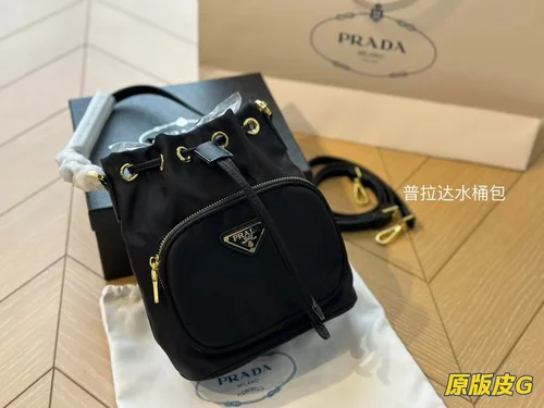 11 Prada Bucket Bag Small Women Luxury Re-Nylon Designer