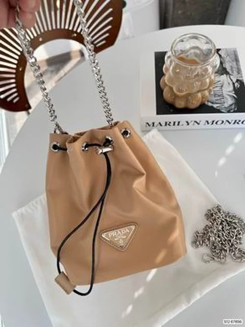 11 Prada Bucket Bag Small Women Luxury Re-Nylon Designer