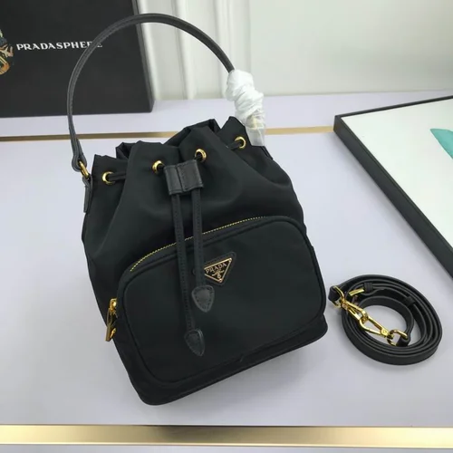 11 Prada Bucket Bag Small Women Luxury Re-Nylon Designer