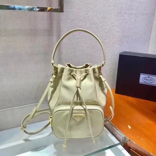 11 Prada Bucket Bag Small Women Luxury Re-Nylon Designer