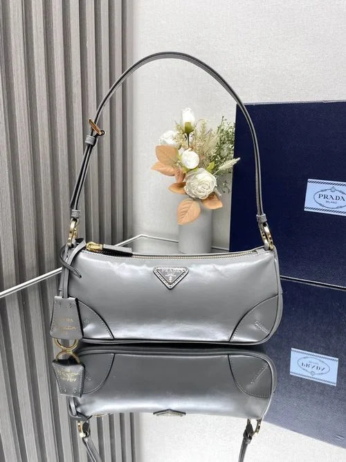 Prada Original Underarm Pouch Authentic Saffiano Leather Luxury