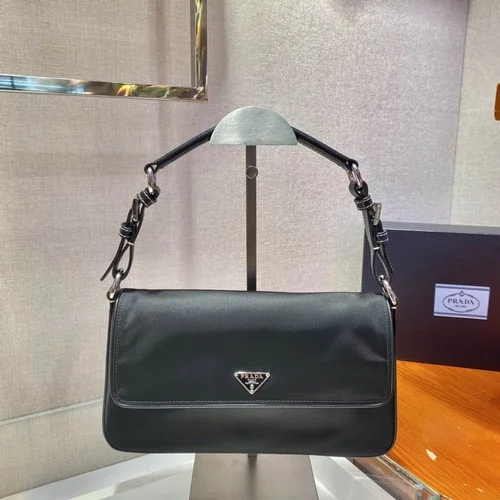 Prada Original Underarm Pouch Authentic Saffiano Leather Luxury