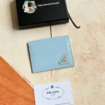 Prada Original Wallet Card Holder Authentic Saffiano Leather
