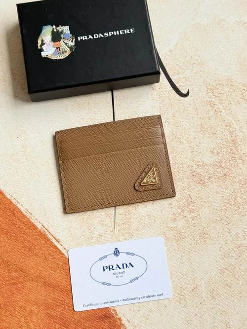 Prada Original Wallet Card Holder Authentic Saffiano Leather