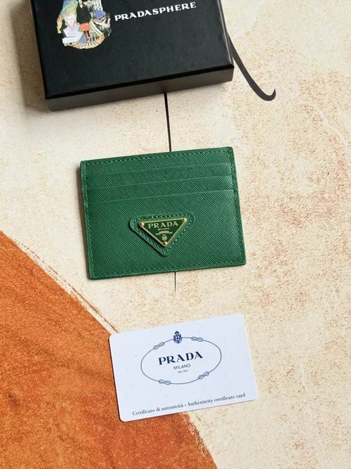 Prada Original Wallet Card Holder Authentic Saffiano Leather