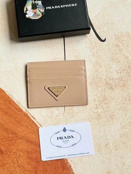 Prada Original Wallet Card Holder Authentic Saffiano Leather