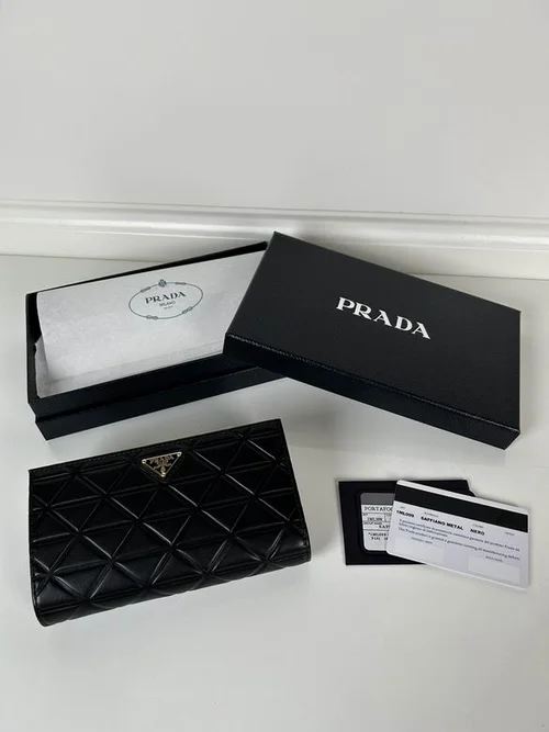 Prada Original Wallet Card Holder Authentic Saffiano Leather