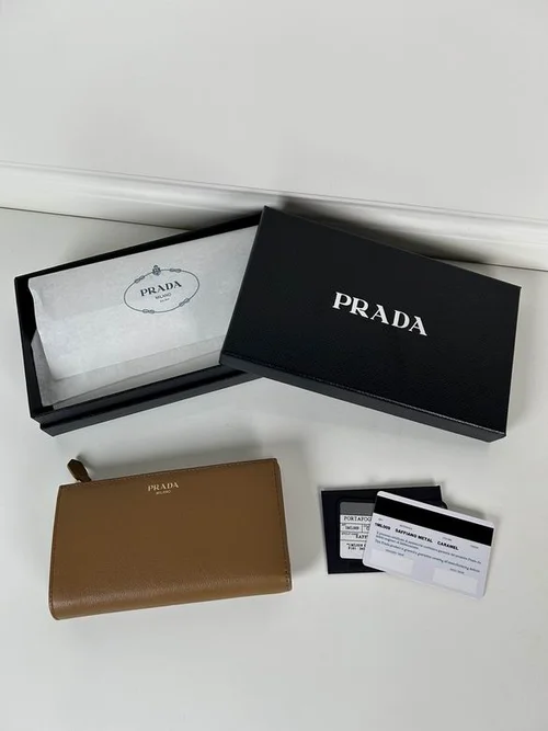 Prada Original Wallet Card Holder Authentic Saffiano Leather