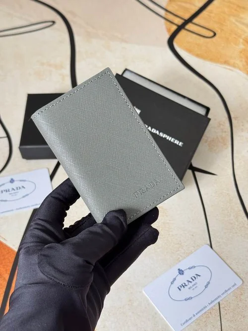 Prada Original Wallet Card Holder Authentic Saffiano Leather