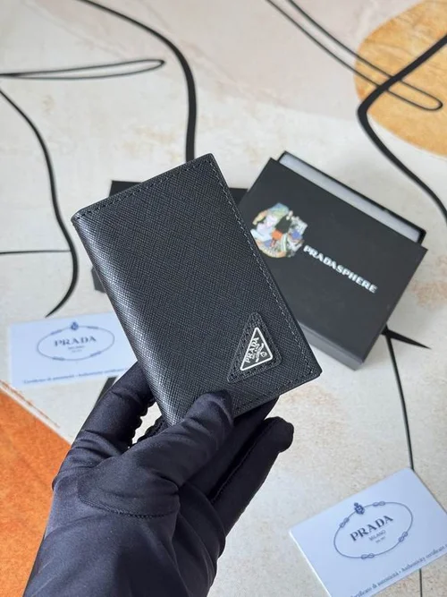 Prada Original Wallet Card Holder Authentic Saffiano Leather