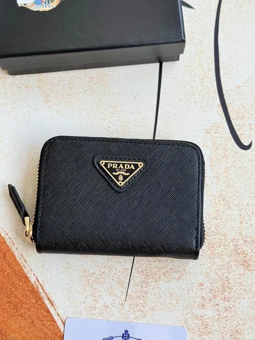 Prada Original Wallet Card Holder Authentic Saffiano Leather