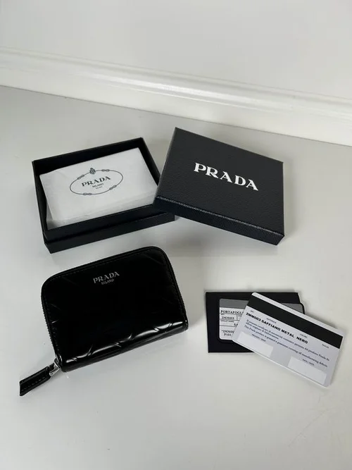Prada Original Wallet Card Holder Authentic Saffiano Leather