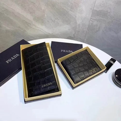 Prada Original Wallet Card Holder Authentic Saffiano Leather