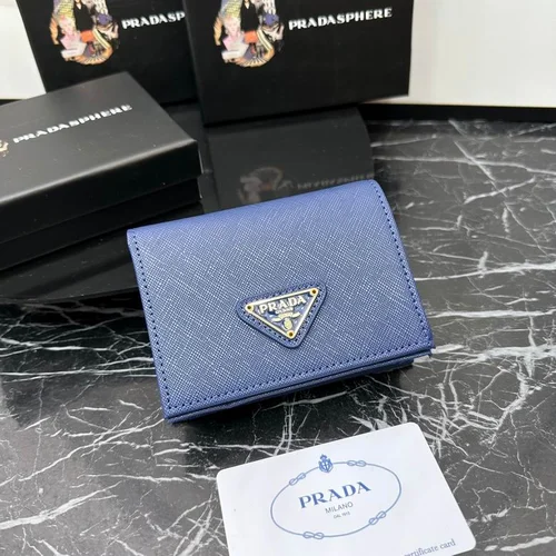 Prada Original Wallet Card Holder Authentic Saffiano Leather