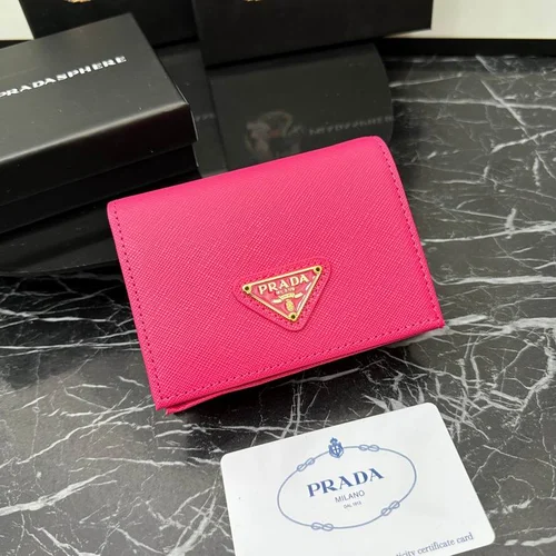 Prada Original Wallet Card Holder Authentic Saffiano Leather