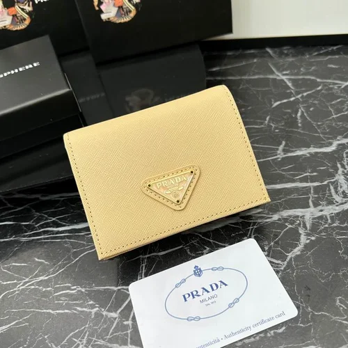 Prada Original Wallet Card Holder Authentic Saffiano Leather