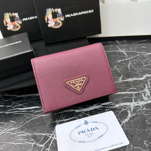 Prada Original Wallet Card Holder Authentic Saffiano Leather