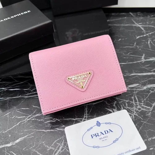 Prada Original Wallet Card Holder Authentic Saffiano Leather