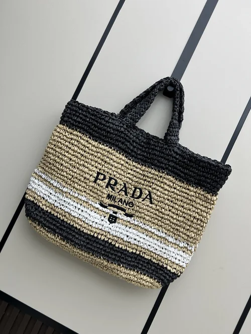 11 Prada Straw Raffia Basket Bag Women Luxury Summer Edition
