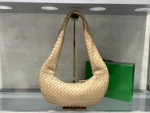 Bottega Veneta Croissant Hobo Bag Original Authentic Women Luxury