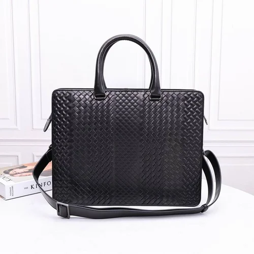 Bottega Veneta Men's Briefcase Original Authentic Luxury Leather Business