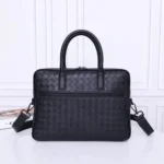 Bottega Veneta Men's Briefcase Original Authentic Luxury Leather Business